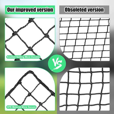 20&30FT Baseball Batting Cages with Frame and Net for Backyard, Baseball Training Equipment Netting with PE Net, Softball Baseball Nets for Batting| Hitting and Pitching Practice in Saudi Arabia