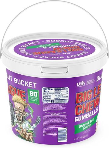 Big League Chew Outta Here العلكة الأصلية - نكهة ملعب البيسبول الكلاسيكية | مثالية لألعاب البيسبول والفرق والامتيازات والحفلات والمزيد | حزمة من 12 كيسًا (2.12 أونصة لكل منها) in Saudi Arabia