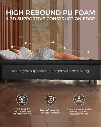 وسادة نوم كينج كامب ذاتية النفخ للتخييم، مرتبة إسفنجية مزدوجة سميكة للغاية ومزدوجة واحدة، سجادة وسادة هوائية للتخييم ذات قيمة عالية، متعددة الألوان والأحجام in Kuwait