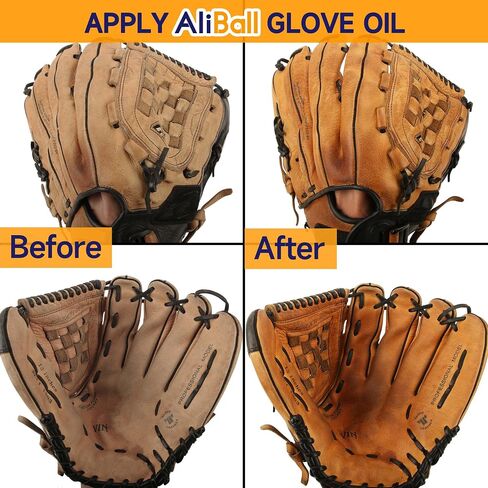 Baseball Glove Break in Kit, Includes Glove Mallet, Glove Oil, Conditioner, Wrap, Brush, Cloth, Glove Break in in Saudi Arabia