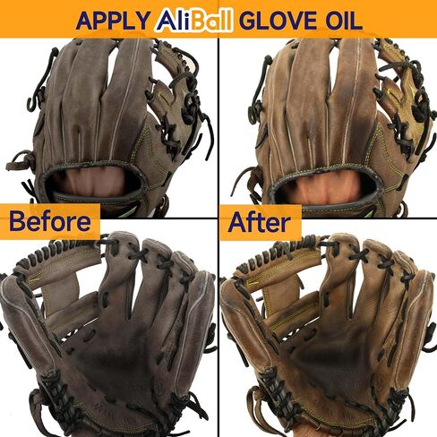 Baseball Glove Break in Kit, Includes Glove Mallet, Glove Oil, Conditioner, Wrap, Brush, Cloth, Glove Break in in Saudi Arabia