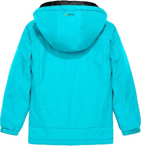 GEMYSE Girl's Waterproof Ski Snow Jacket Hooded Fleece Lined Windproof Winter Jacket in Saudi Arabia