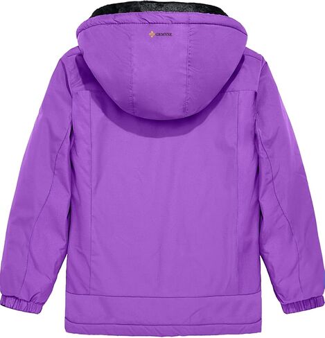 GEMYSE Girl's Waterproof Ski Snow Jacket Hooded Fleece Lined Windproof Winter Jacket in Saudi Arabia