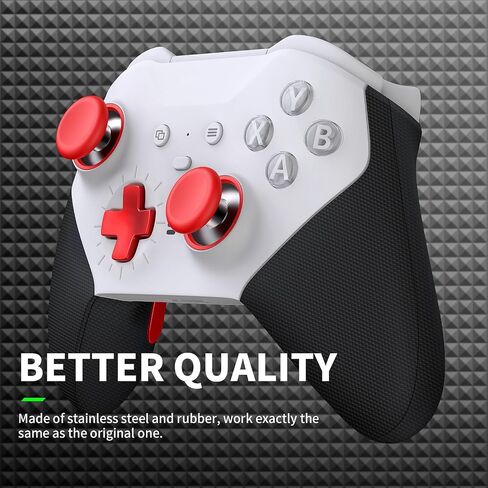 TOMSIN Thumbsticks&Paddles for Xbox Elite Series 2 Core Robot White,15 In 1 Accessories Pack with Case for Xbox Elite 2 Controller,6 Metal Thumbsticks,4 Paddles,2 D-pad,Protection Rings (Robert White) in Saudi Arabia