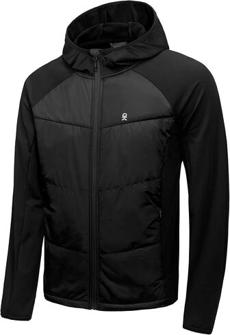 Little Donkey Andy Men's Running Jacket Lightweight Thermal Hybrid Puffer Jacket for Men Golf Hiking in Kuwait