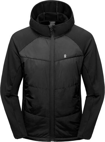 Little Donkey Andy Men's Running Jacket Lightweight Thermal Hybrid Puffer Jacket for Men Golf Hiking in Kuwait