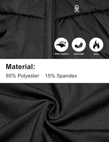 Little Donkey Andy Men's Running Jacket Lightweight Thermal Hybrid Puffer Jacket for Men Golf Hiking in Kuwait