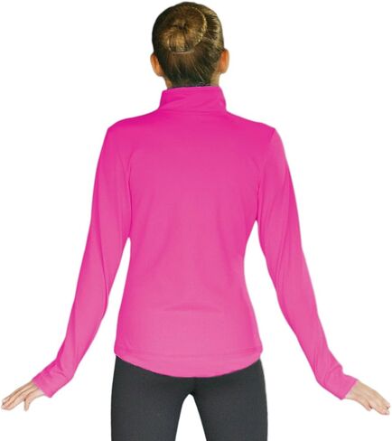 ChloeNoel JT811 Solid Fleece Fitted Elite Figure Skating Jacket w/Thumb Holes in Saudi Arabia