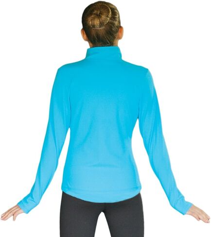 ChloeNoel JT811 Solid Fleece Fitted Elite Figure Skating Jacket w/Thumb Holes in Saudi Arabia