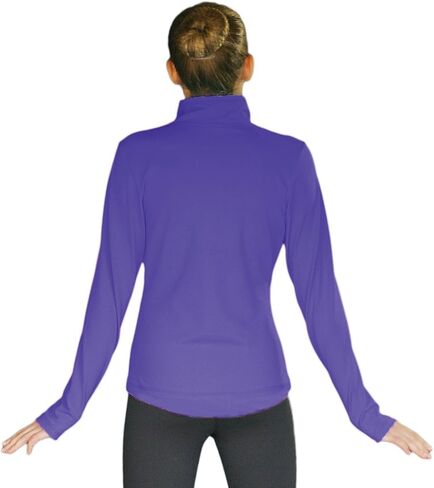 ChloeNoel JT811 Solid Fleece Fitted Elite Figure Skating Jacket w/Thumb Holes in Saudi Arabia