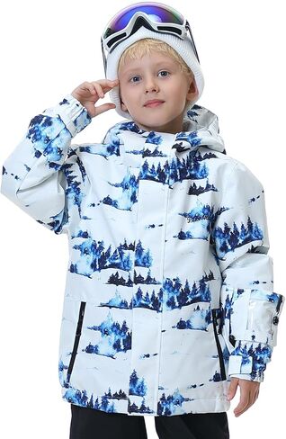 Kids Ski Jacket Waterproof Warm Winter Snow Coat With Hooded Outdoor Snowboarding Skiing Jackets for Girls Boys in Saudi Arabia
