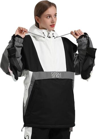 GSOU SNOW Women Ski Jacket Snow Coat Waterproof Windproof Snowboarding Jacket Coat Insulated Warm Winter in Kuwait