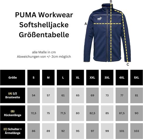 سترة المطر PUMA Workwear للرجال - سترة رجالية ناعمة ممتازة - معدات خارجية خفيفة الوزن للمحترفين in Kuwait