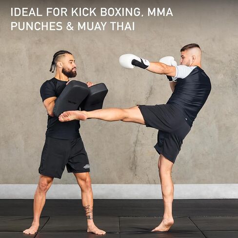 Elite Sports 2 قطعة من وسادات ركلة الملاكمة التايلاندية MMA، TKD للركبة والقدم والكوع هدف الركل زوج وسادة درع للفنون القتالية in Kuwait