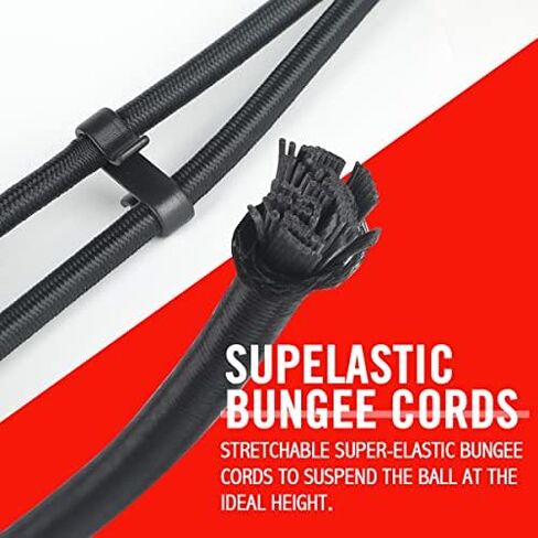 Flex Double End Punching Bag - Bungee Cords w/Special Flex Adjustable System - Durable Bladder Speed Bag - Boxing Training Equipment for Adults - Home Gym Accessories in Saudi Arabia