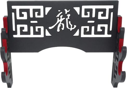 Eforlife Velvet Protect Sword Wall Mount Sword Holder Display Stand with Felt Strips for Katana Wakizashi Genji and Samurai Swords (4 Tier Bushido - 武) in Kuwait