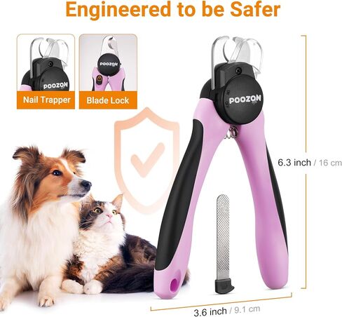 Dog Nail Clipper with Light, Illuminates Nail Clipper Kit or Bloodline for Safe, Easy Trimmers, Extra Sharp for Thick Nails, Quick Sensor, Avoid Over Cutting Toenail, for Cats & Dogs in Saudi Arabia