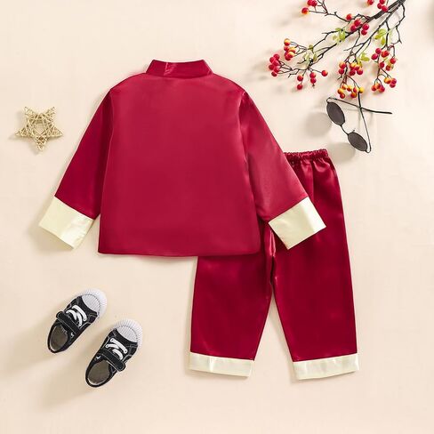 Boys Tang Suit Dragon Kung Fu Outfit Chinese New Year Clothing Chinese Traditional Clothes for Kids in Saudi Arabia