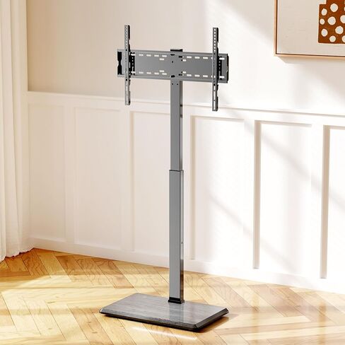 Universal Swivel Floor TV Stand,TV Floor Mount Stand with Power Outlet for 32-75 inch TV up to 110 lbs, Swivel and Height Adjustable Tall TV Stand for Bedroom,Office(TCP01-M-A01) in Saudi Arabia