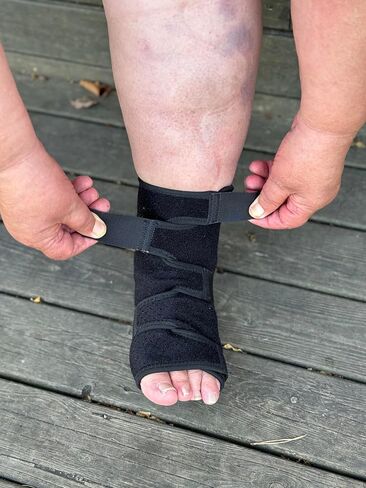 Beltwell® - Adjustable Foot & Ankle Compression Wraps For Edema, Lymphedema, Swelling, Neuropathy, Diabetic Foot Care, Circulation (2 Wraps) in Saudi Arabia