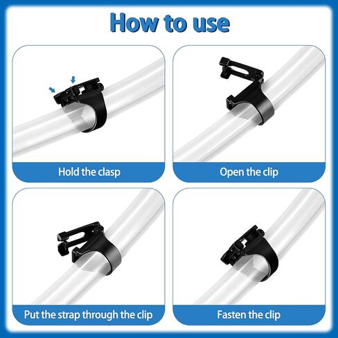 Silicone Snorkel Clip Diving Snorkel Holder Snorkel Keeper Scuba Dive Plastic Clip Snorkel Keeper Tube Holder Quick Release Snorkel Holder Snorkeling Equipment for Diving, Black in Saudi Arabia