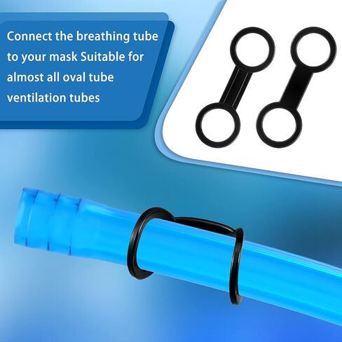 Silicone Snorkel Clip Diving Snorkel Holder Snorkel Keeper Scuba Dive Plastic Clip Snorkel Keeper Tube Holder Quick Release Snorkel Holder Snorkeling Equipment for Diving, Black in Saudi Arabia