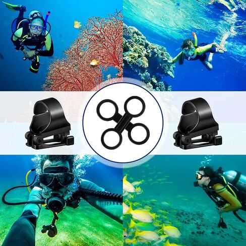 Silicone Snorkel Clip Diving Snorkel Holder Snorkel Keeper Scuba Dive Plastic Clip Snorkel Keeper Tube Holder Quick Release Snorkel Holder Snorkeling Equipment for Diving, Black in Saudi Arabia