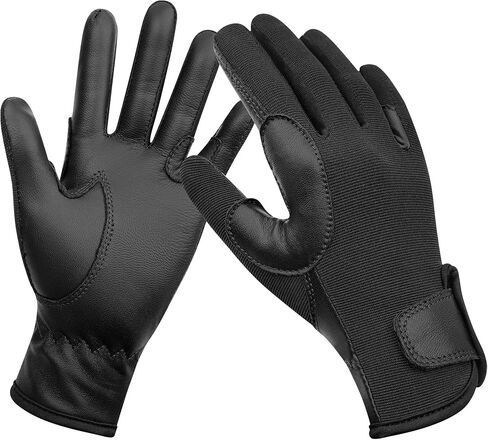 ChinFun Kids Leather Insulated Horse Riding Gloves Breathable Children Equestrian Gloves Anti-Slipping Horseback Mitts in Kuwait