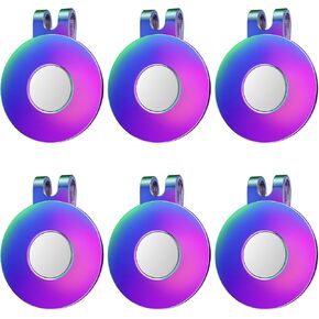 GreenHaven Golf Hat Clips Magnetic Golf Ball Marker Holders for Golf Hats Caps Pants Gloves Bags Visors Belts Nickel-Plated Alloy Clips for Metal Golf Ball Markers (Ball Marker Not Included)