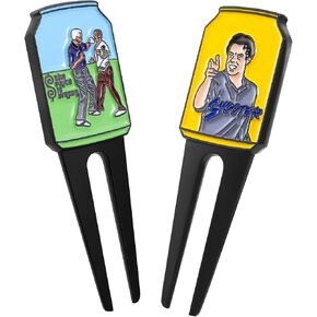 Funny Golf Divot Tool, Classic Happy Gil-More Golf Divot Repair Tool, Innovative Putt Buddies Divot Tool, Premium Divit Tool Accessories Gifts for Men Women Golfers Enthusiasts