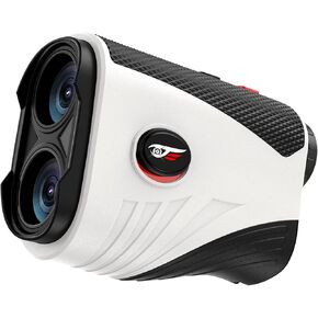 Range Finders Golf,1200 Yards Laser Golf Rangefinder with Slope,7X Magnification,IP54 Waterproof,Rechargeable Battery Magnetic Strip Laser Rangefinders,Golf Pin Flag Pole Lock(Pearl White)