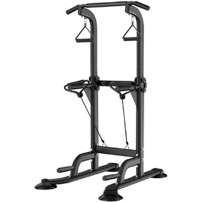 Power Tower Pull Up & Dip Station Multi-Function Home Strength Training Fitness Workout Station Height Adjustable