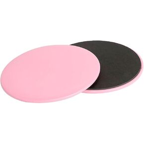Exercise Core Sliders, 2 Pcs Pink 6.7 Inch Workout Slider for Yoga, Push-up and Sports