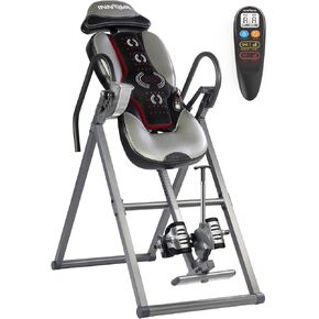 INNOVA HEALTH AND FITNESS ITM5900 Advanced Heat and Massage Inversion Table, Gray/Black