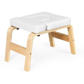 Giantex Yoga Headstand Bench مع وسادات VC، كرسي اليوغا الانعكاسي، إطار خشبي قوي، مدرب اليوغا الانعكاس، تخفيف التعب وشكل الجسم، فكرة للتمرين واللياقة البدنية وصالة الألعاب الرياضية in Kuwait