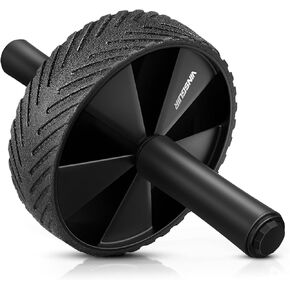 Vinsguir Ab Roller Wheel - Ab Workout Equipment for Difficult Abdominal & Core Strength Training, Home Gym Fitness Equipment, Exercise Wheel for Men Women (Black)