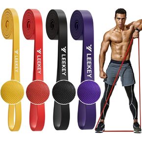 LEEKEY Resistance Bands, Exercise Bands Pull Up Assist Bands - Workout Bands Set - Bands for Working Out,Band for Men and Women Fitness Training, Physical Therapy,Home Workouts