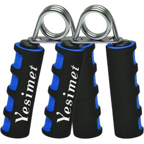 Hand Grip Strengthener Set, Finger Gripper - Soft Foam Hand Exerciser for Quickly Increasing Wrist Forearm and Finger Strength, 2 Pack