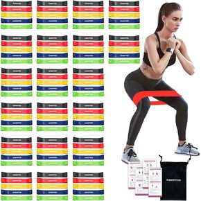 Resistance Bands for Working Out, Loop Exercise Bands for Booty Leg, Butt, Glutes, Stretch Workout Bands for Women & Men, Hip Elastic Bands for Home and Gym Fitness, Yoga, Pilates