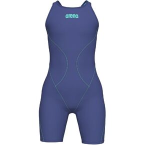 ARENA Girls Powerskin Impulso Kneeskin Swim Racing Suit Open Back Short Leg