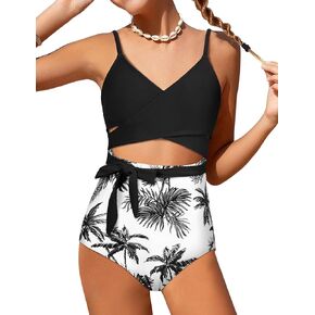 Girls Swimsuit V-Neck Girls Bathing Suit for Girls Cutout Girls One Piece Swimsuits Cute Swimwear with Cover Up 9-16y