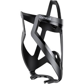Lamicall Bike Water Bottle Holder - 1.2 Oz Ultralight & Sturdy Bike Cup Holder, Bicycle Drink Cage, Cycling Bike Water Bottle Cage with Screw Tool, for 2.75-3.94" Diameter Bottles