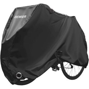 Bike Cover Waterproof Outdoor 420D Heavy Duty Ripstop XL Fits 1 or 2 Bikes with Lock Holes and Buckles Wind and Snowproof for All Season Use on Mountain Road Electric Bicycles