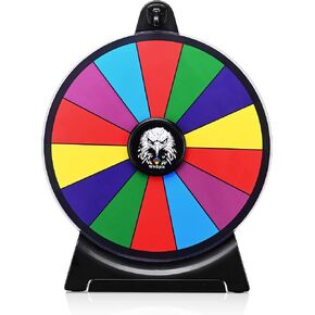 WinSpin 12" Prize Wheel 14 Slots Spinning Game Tabletop Fortune Game Eagle