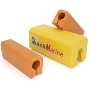 Single Ram Boat Transom Support Saver with 2 Pcs Trailering Motor Locks for Marine Outboard Engines Material Rubber Red