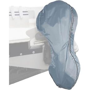 Urby Boat Motor Covers, Full Body Outboard Motor Cover Made with Reversible [Grey/Silver] Waterproof Oxford. 420D UV-Proof. Stationary (L: 60-100HP)