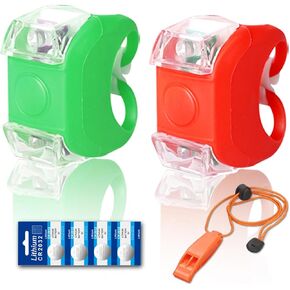 Botepon Kayak Lights for Night Kayaking, Battery Operated Red and Green Navigation Lights, Marine Safety Lights for Dinghy, Canoe, Jetski