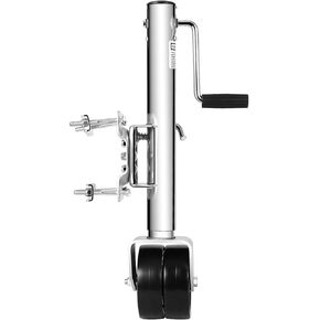 1500 lbs Trailer Jack with Dual Wheel, Heavy Duty Swivel Boat Trailer Jack, 13" Lift, Bolt-on Trailer Tongue Jack for RV Boat