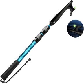 SANLIKE Boat Hooks for Docking Extension Pole Hook Telescopic Boat Pole with Luminous Bead,