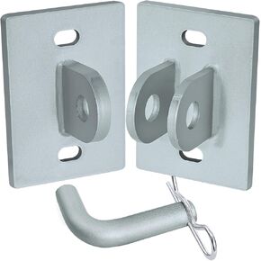 Stationary Dock Connector Hinge Kit,Galvanized Floating Dock Hinge Kit with 1/4" Thickness Hardware Dock Brackets,Male & Female T Style Floating Dock Corner Hinge, Connect Ramp to Floating Dock